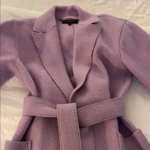 J Crew petite felt wrap cost in lavender